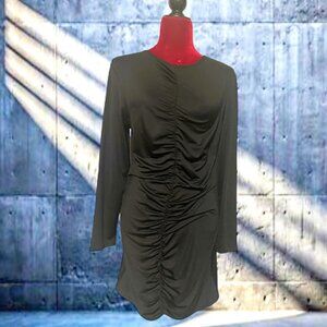 Seductive Elegance: The Sexy Black Rouge Front Trendyland Dress (Size XL)